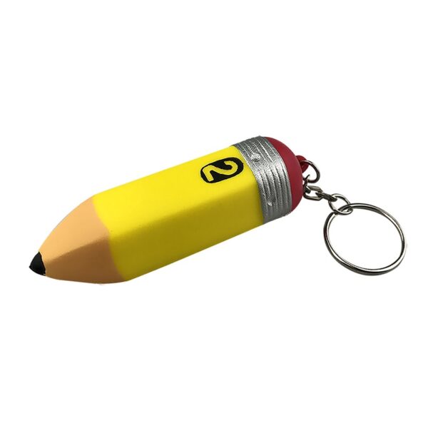 Customizable Squeeze Pencil Keychain Stress Reliever