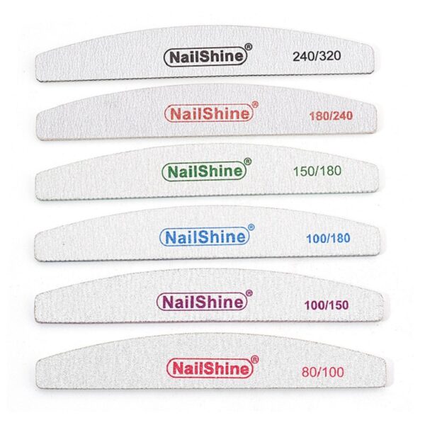 Double-sided Matte Half-moon Customizable Nail File