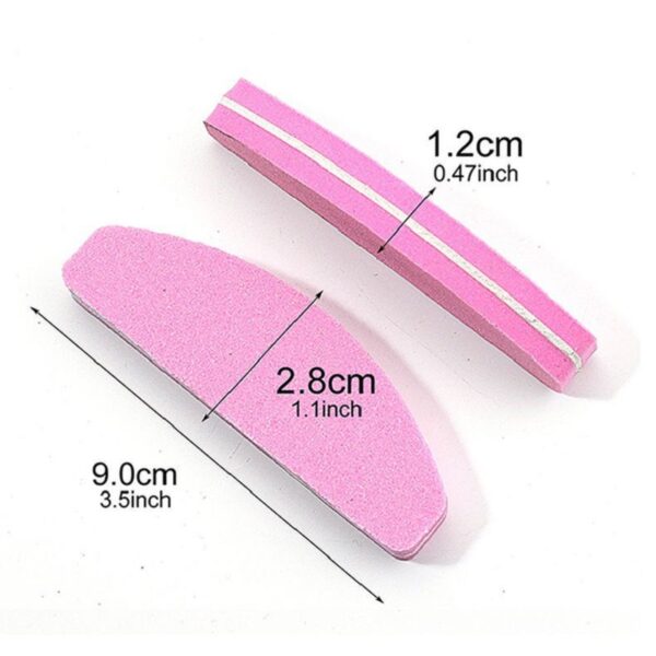 Half Moon MINI Sponge Nail File-Customizable Logo