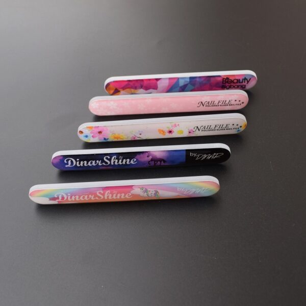 Epoxy Resin Nail File with Custom Full-Color Logo