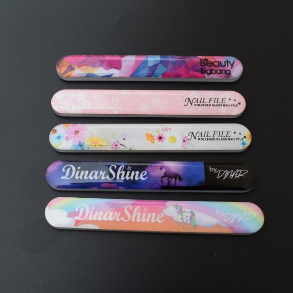 Epoxy Resin Nail File with Custom Full-Color Logo