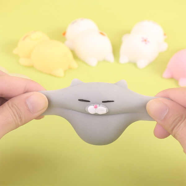 Sleepy Cat Shaped Squishy Stress Reliever