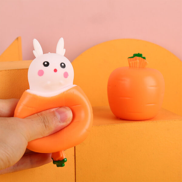 Rabbit In Carrot Squishy Stress Reliever