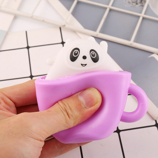 Panda In Cup Squishy Stress Reliever