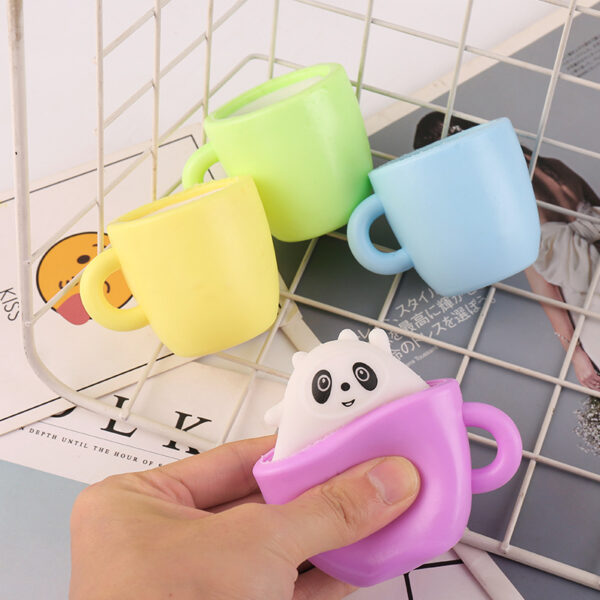 Panda In Cup Squishy Stress Reliever