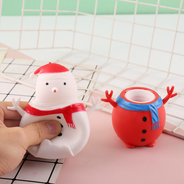 Snowman Shaped Squishy Stress Reliever