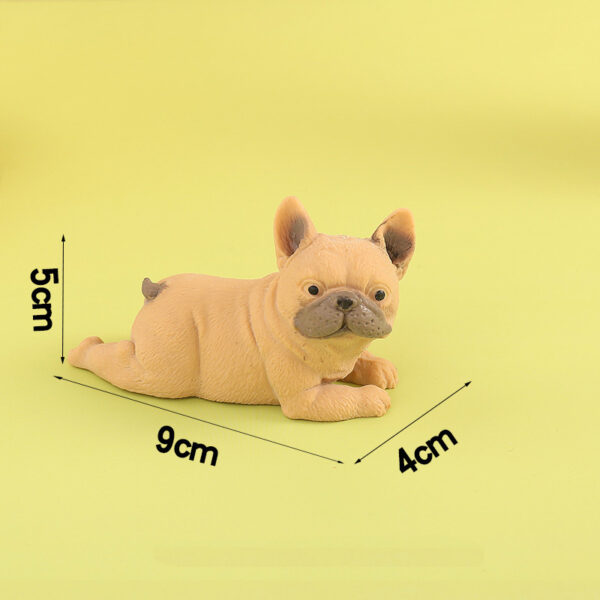 Lying Down Bulldog Shaped Squishy Stress Reliever