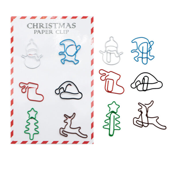 6 in 1 Christmas Paperclips Set