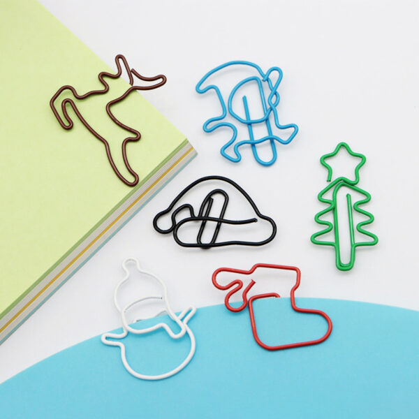 6 in 1 Christmas Paperclips Set