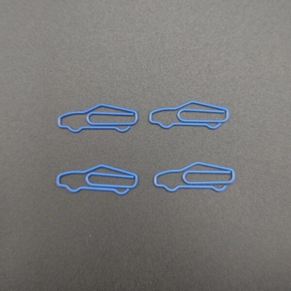 Racecar Shaped Metal Paperclips In A Can