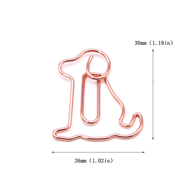 Cute Dog Shaped Metal Paperclips