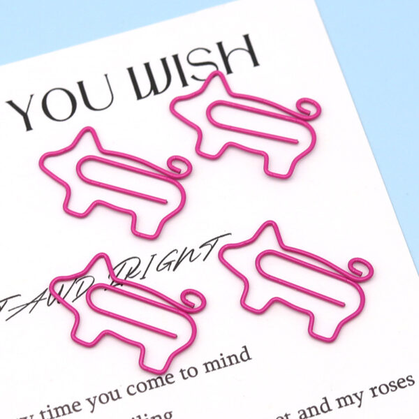 Cute Pig Shaped Paperclips