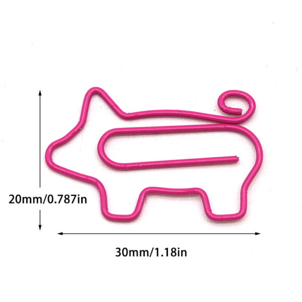 Cute Pig Shaped Paperclips