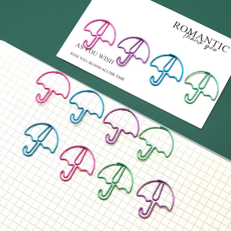 Umbrella Shaped Metal Paperclips