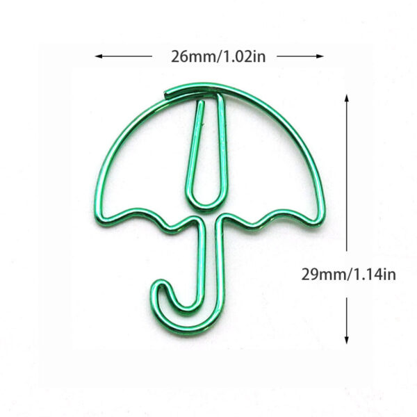 Umbrella Shaped Metal Paperclips