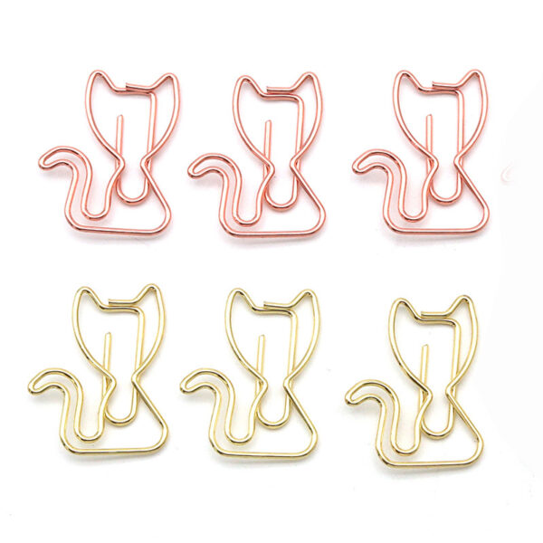 Electroplating Cat Shaped Metal Paperclips