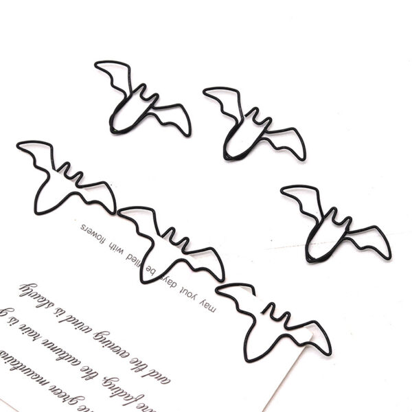 Bat Shaped Metal Paperclips