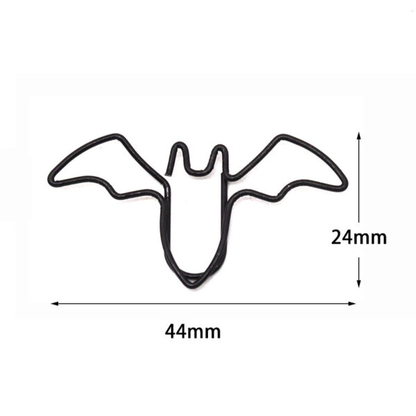 Bat Shaped Metal Paperclips