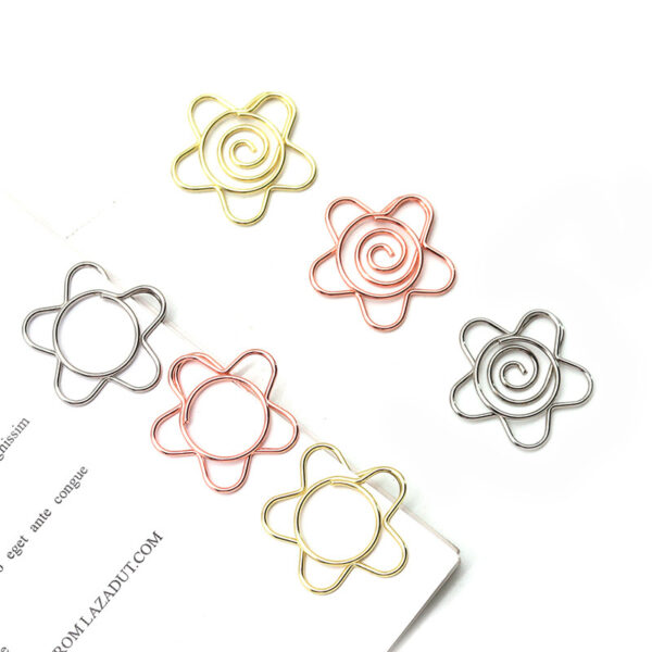 Electroplating Flower Shaped Metal Paperclips