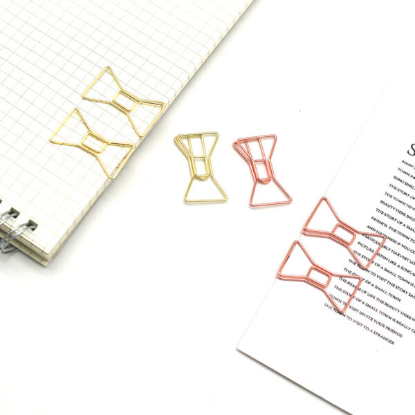 Electroplating Bow Tie Shaped Metal Paperclips