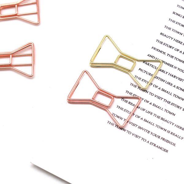 Electroplating Bow Tie Shaped Metal Paperclips