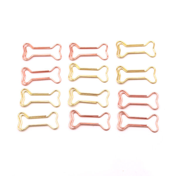 Electroplating Bone Shaped Metal Paperclips