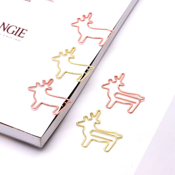 Electroplating Reindeer Shaped Metal Paperclips