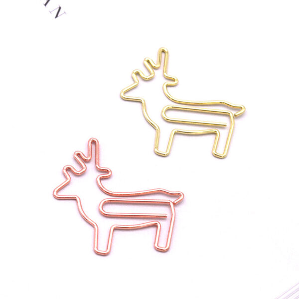 Electroplating Reindeer Shaped Metal Paperclips