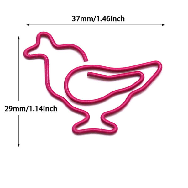 Hen Shaped Metal Paperclips