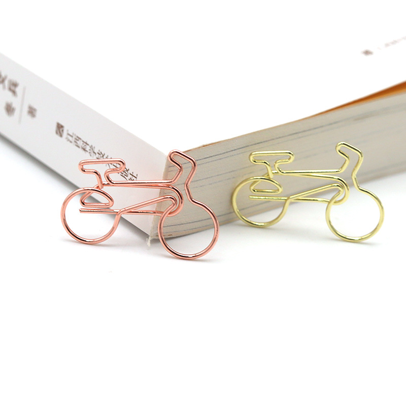 Electroplating Bicycle Shaped Metal Paperclips