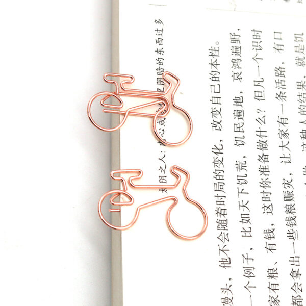 Electroplating Bicycle Shaped Metal Paperclips