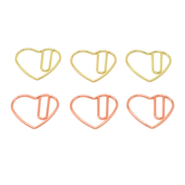 Electroplating Heart Shaped Metal Paperclips