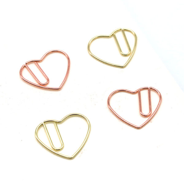 Electroplating Heart Shaped Metal Paperclips