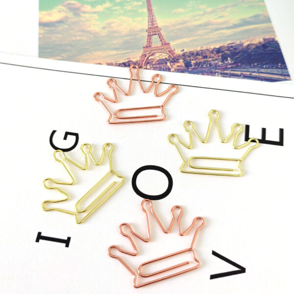 Electroplating Crown Shaped Metal Paperclips