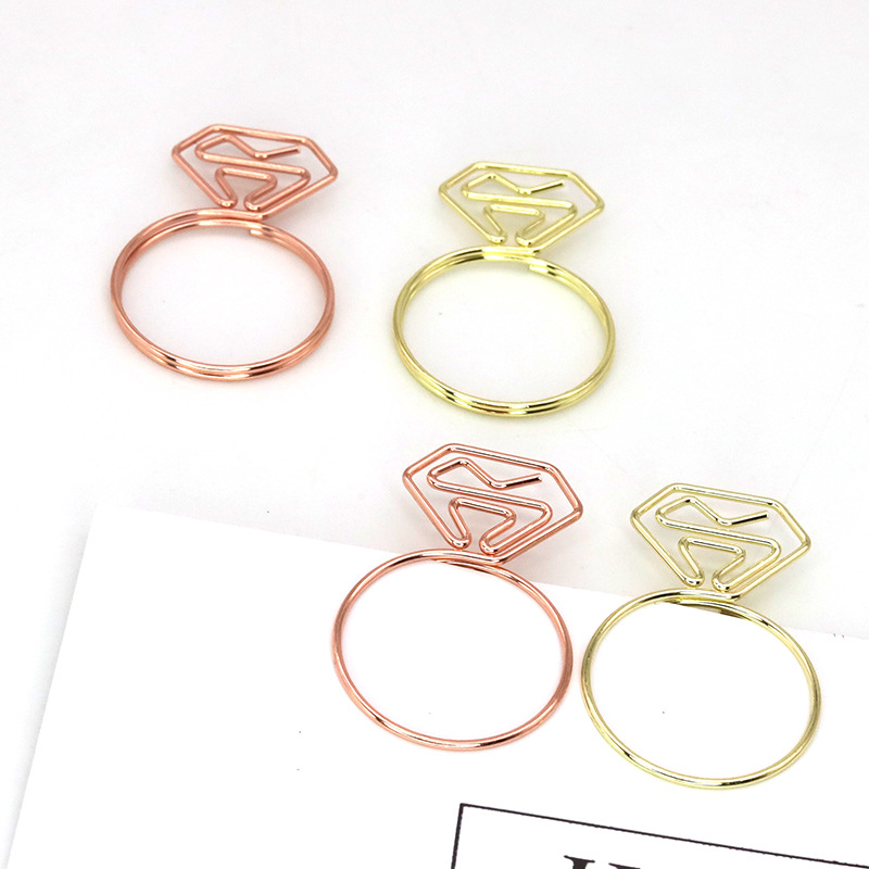 Electroplating Diamond Ring Metal Paperclips