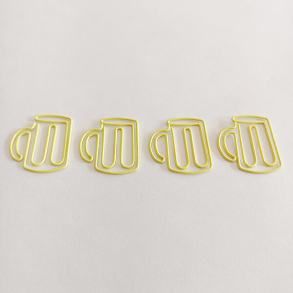 Beer Cup Shaped Metal Paperclips