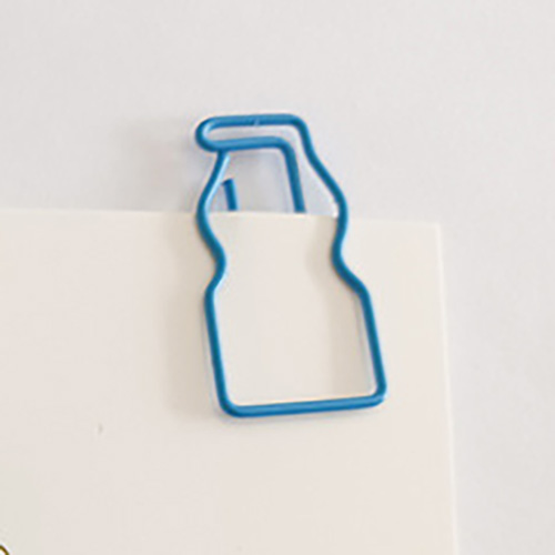 Milk Bottle Shaped Metal Paperclips