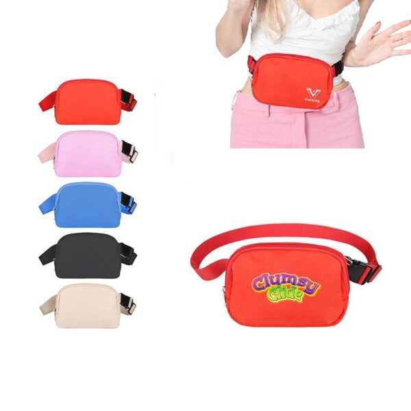 Embroidered Logo Large Capacity Fanny Pack