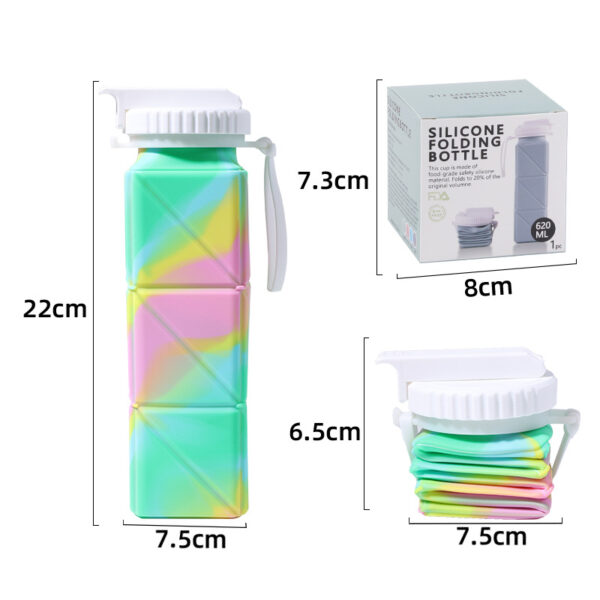 Colorful Silicone Sports Portable Bottle 21OZ