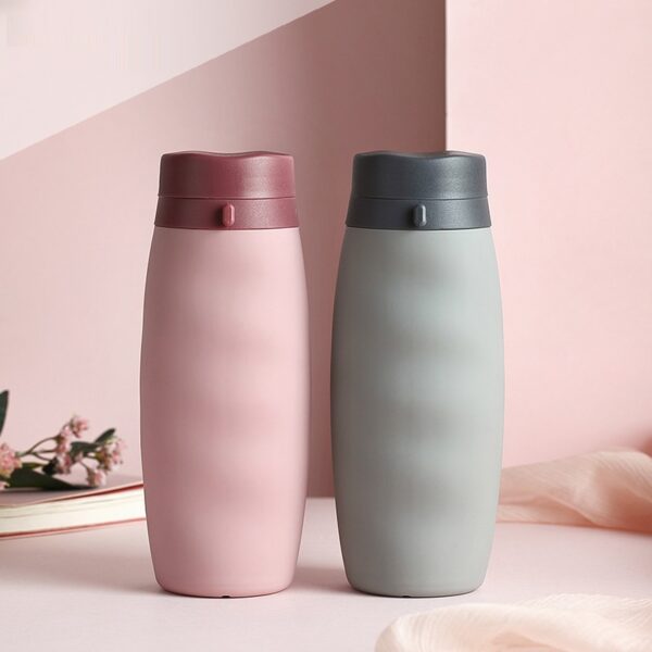 Portable Handheld Creative Silicone Folding Bottle 20OZ