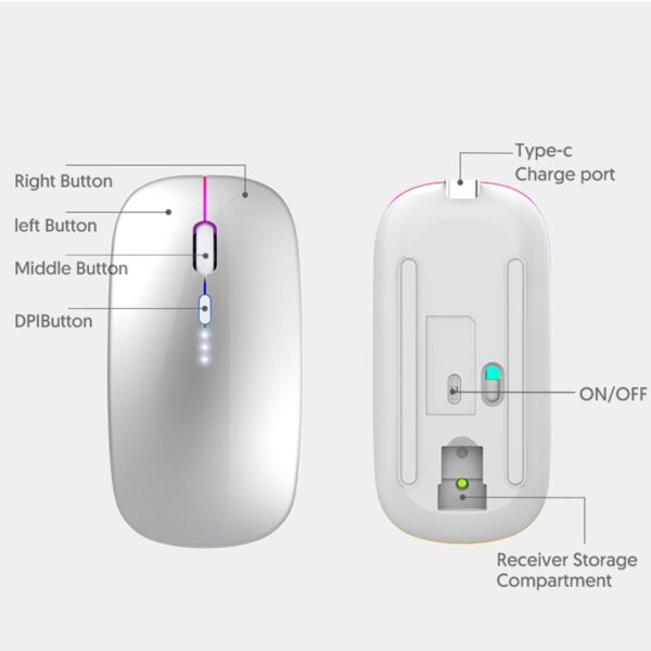 Bluetooth Mouse with Power Level Display