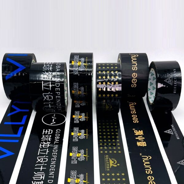 Transparent Tape with Colorful Logo