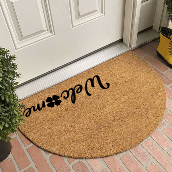 Imitation Coconut Semi-circular Door Mat