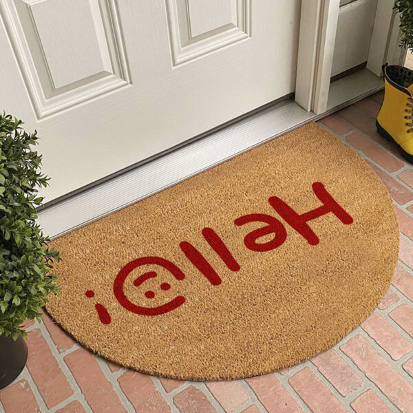 Imitation Coconut Semi-circular Door Mat