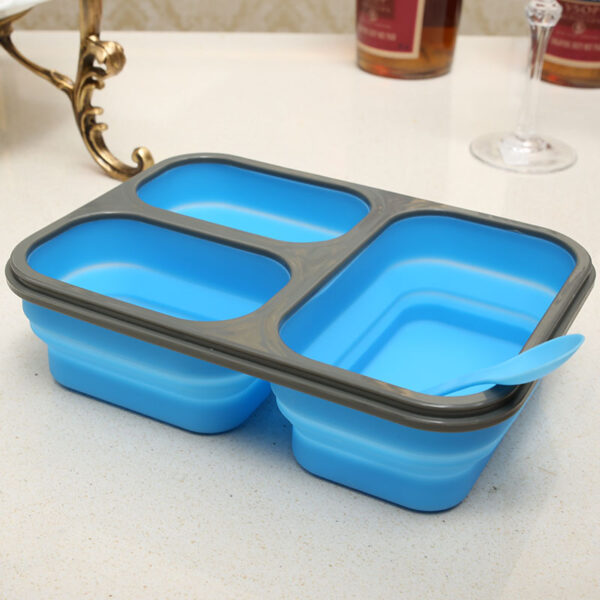 Collapsible Food-Grade Silicone Lunch Box - Image 2