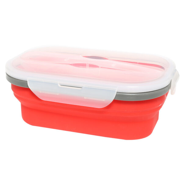 Foldable Leak-Resistant Silicone Lunch Box