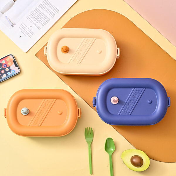 Custom Plastic 4-Compartment Lunch Box