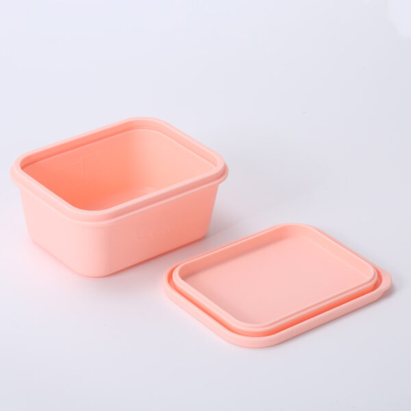 Custom Silicone Fruit Bento Box Lunch Box with Scale