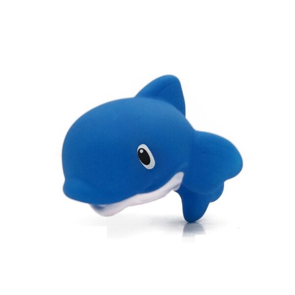 PVC Blue Fish Shaped Bath Toys