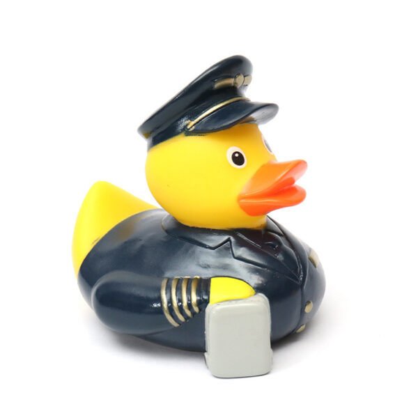 PVC Police Duck Shaped Bath Toys